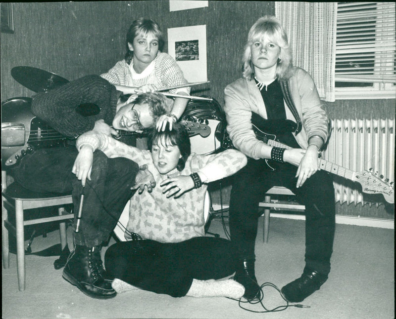 Armzvett, music group from Vilhelmina - Vintage Photograph