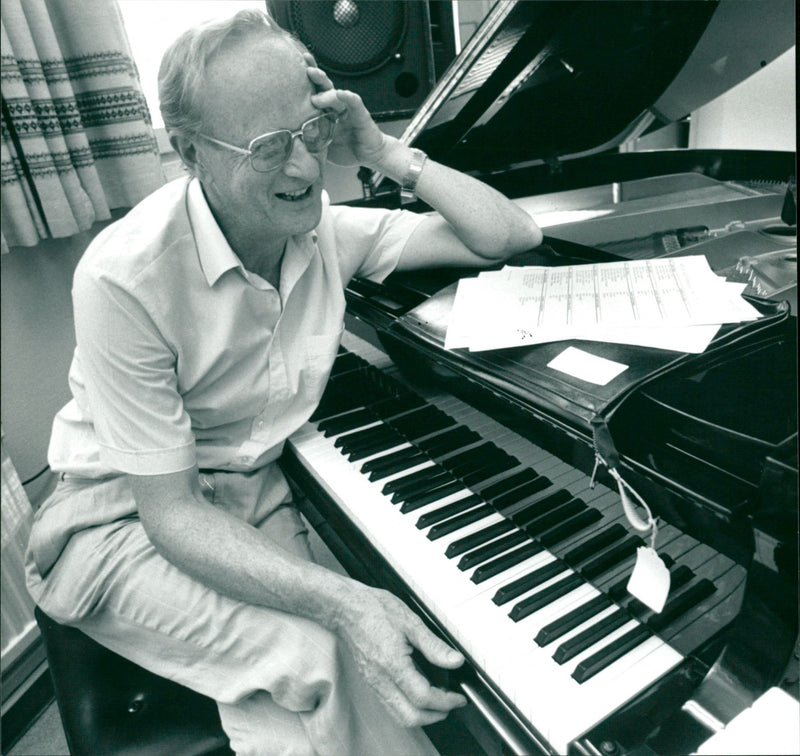 John Ågren, jazz musician from Nyåker - Vintage Photograph