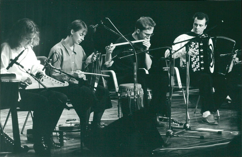 Pirnales, Finnish folk music group - Vintage Photograph