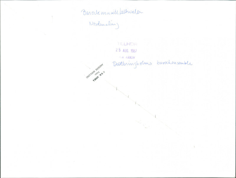 baroque Music Festival - Vintage Photograph