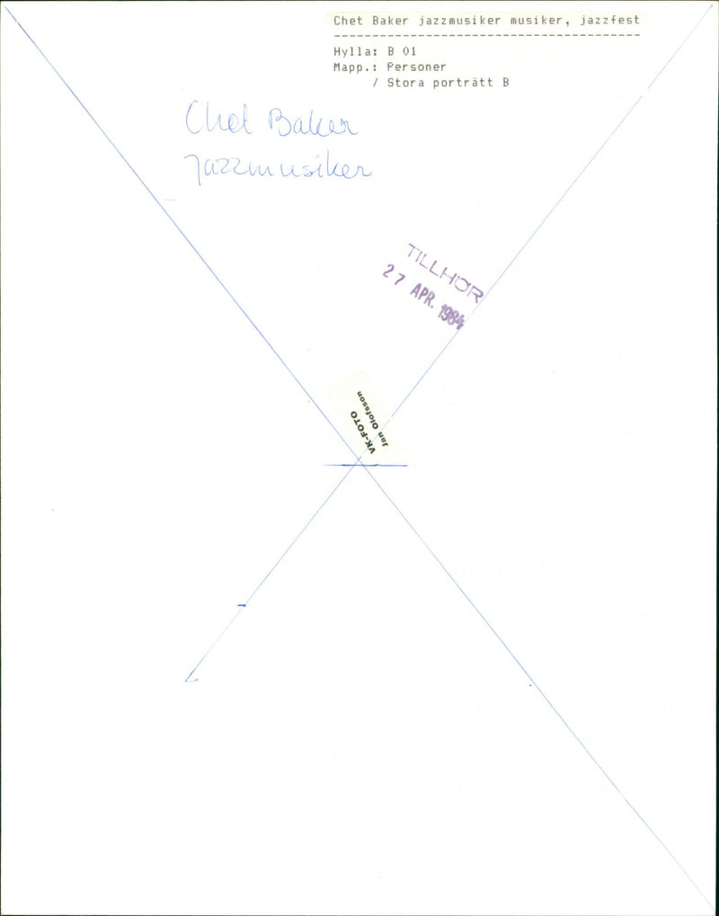 Chet Baker - Vintage Photograph