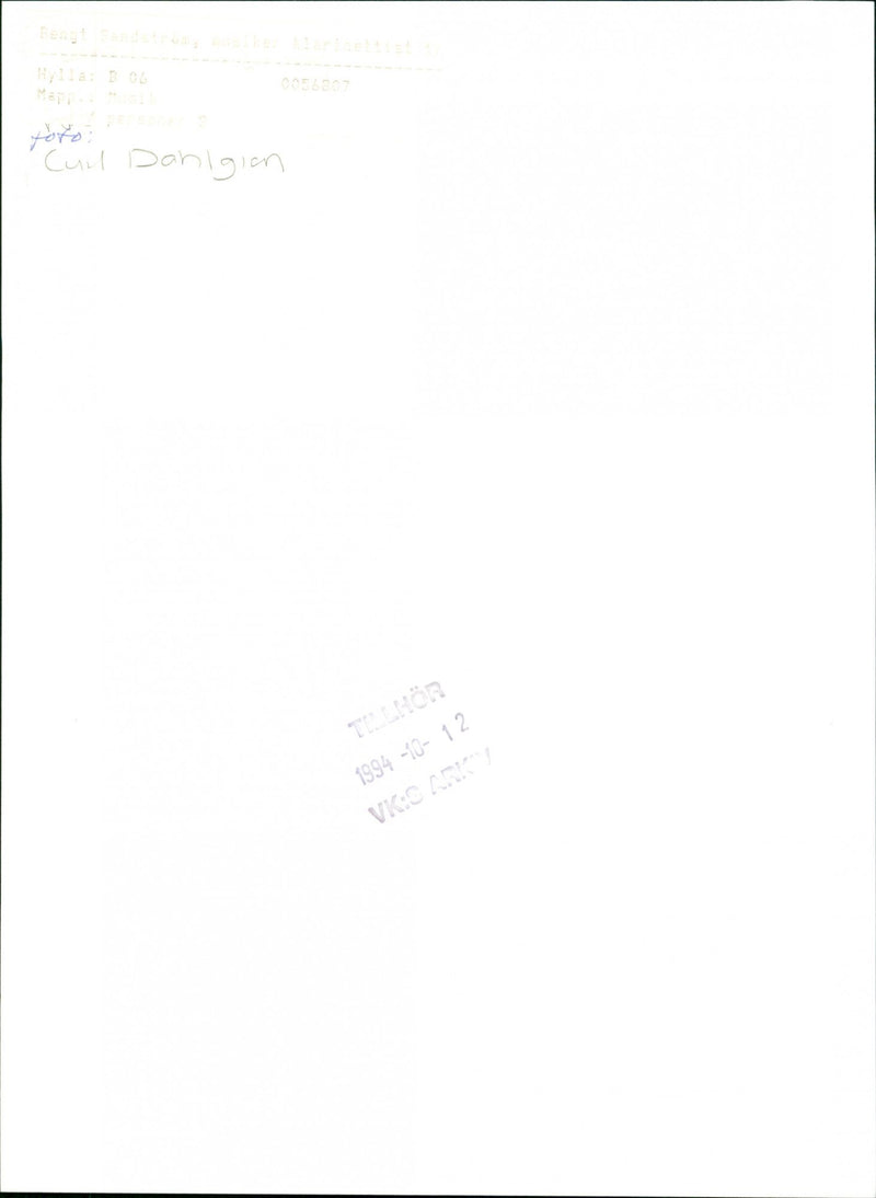 Bengt Sandström, clarinetist musician - Vintage Photograph