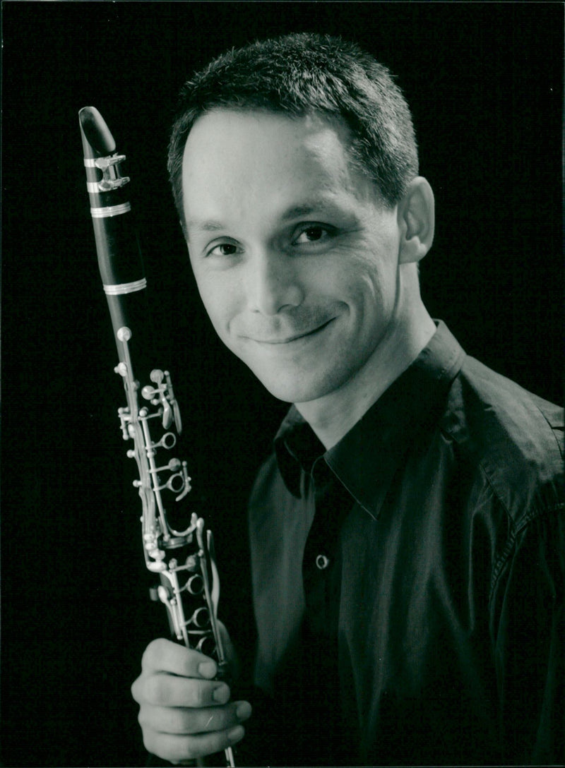 Bengt Sandström, clarinetist musician - Vintage Photograph