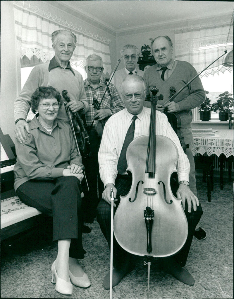 Samuel Björklund's music group - Vintage Photograph