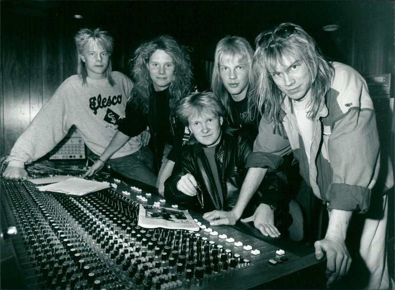 Angel, rock band from Umeå - Vintage Photograph