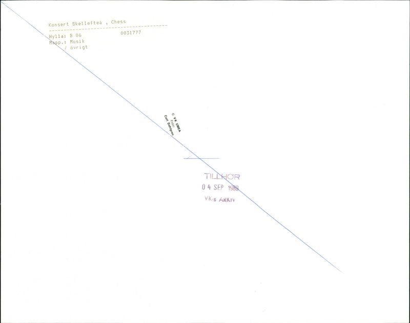 Concert Skellefteå, Chess - Vintage Photograph