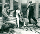 Per Broman, Caroline Boström and Henrik Gårsjö take course in Chamber Music - Vintage Photograph
