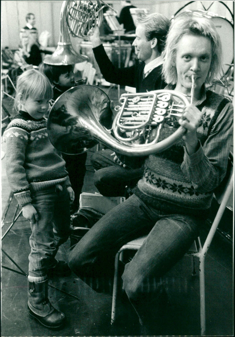 1986 MUSIC GROUPS UMEA SINFONIETTA MRS RKV LINDWALL HARRY CUPHIETTA KLEMEA RECRO - Vintage Photograph