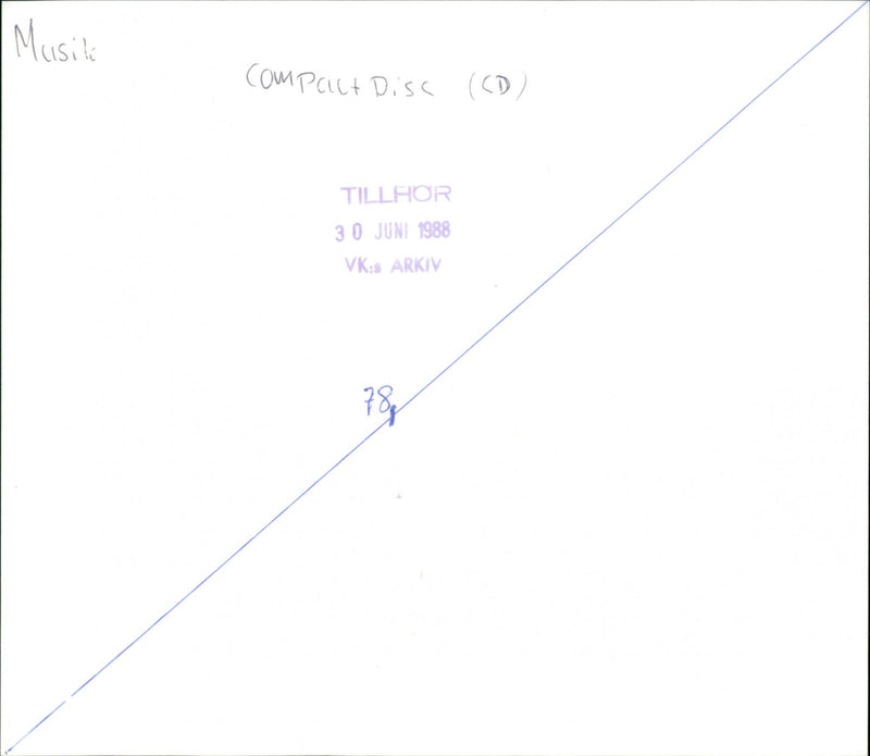 1988 MUSIC INSTRUMENTS INCLUDING ARCHIVE DISC SIK AVAILABLE COMPACT JEAN PRODUCER - Vintage Photograph