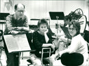 1985 MUSIC GROUPS UMEA SINFONIETTA BERGGREN WALLIN CHAMBERS MODIN PHOTO XUMEN WES - Vintage Photograph