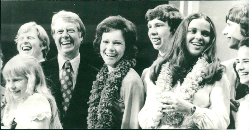 Jimmy Carter med familj - Vintage Photograph