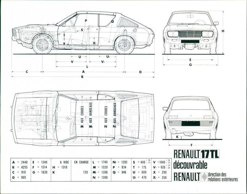 Renault 17 TL - Vintage Photograph