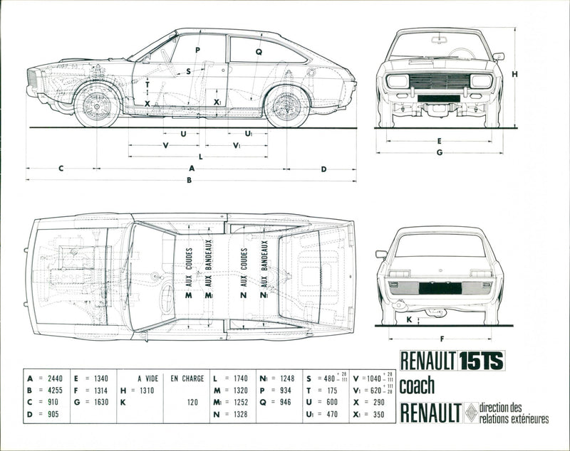 Renault 15 TS - Vintage Photograph