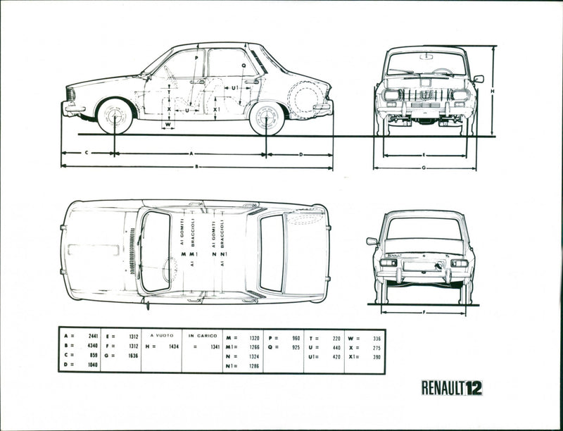 Renault 12 - Vintage Photograph