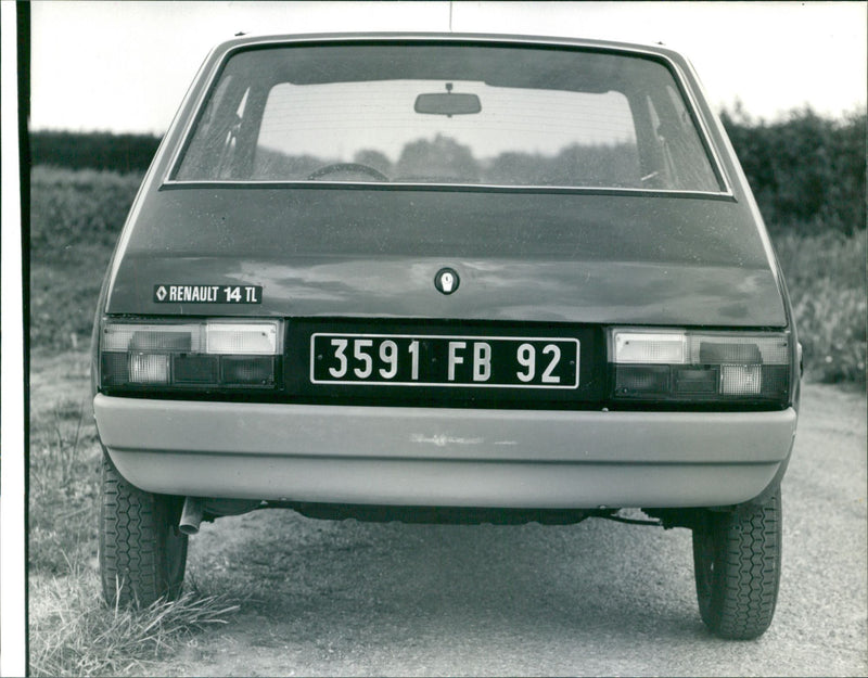 Rear of a Renault 14 car - Vintage Photograph