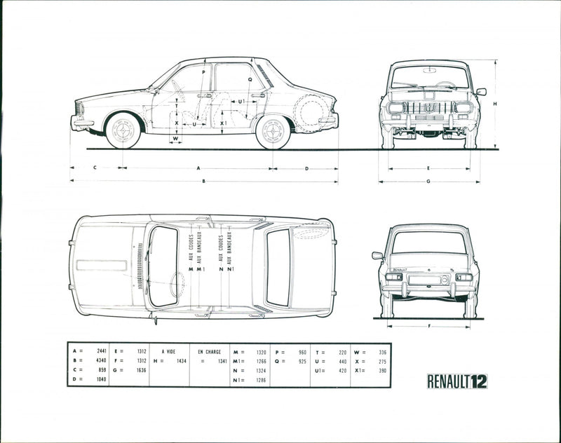 Renault 12 - Vintage Photograph