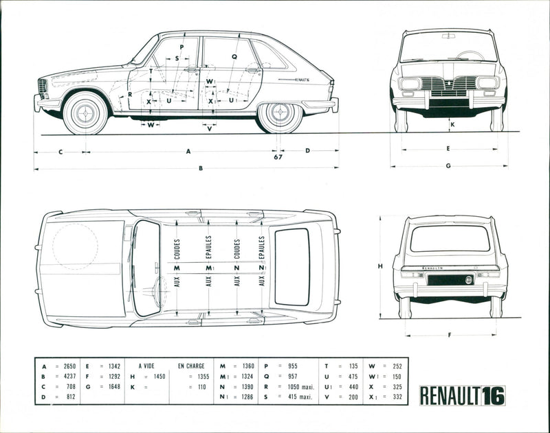 Renault 16 - Vintage Photograph