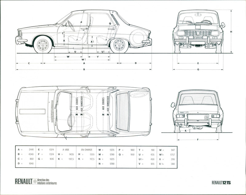 Renault 12 TS - Vintage Photograph