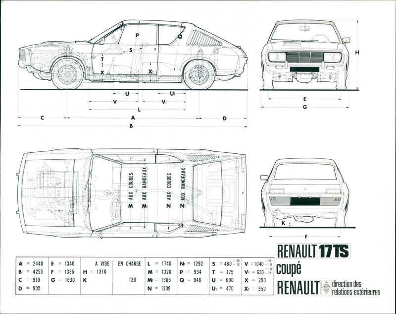 Renault 17 TS - Vintage Photograph