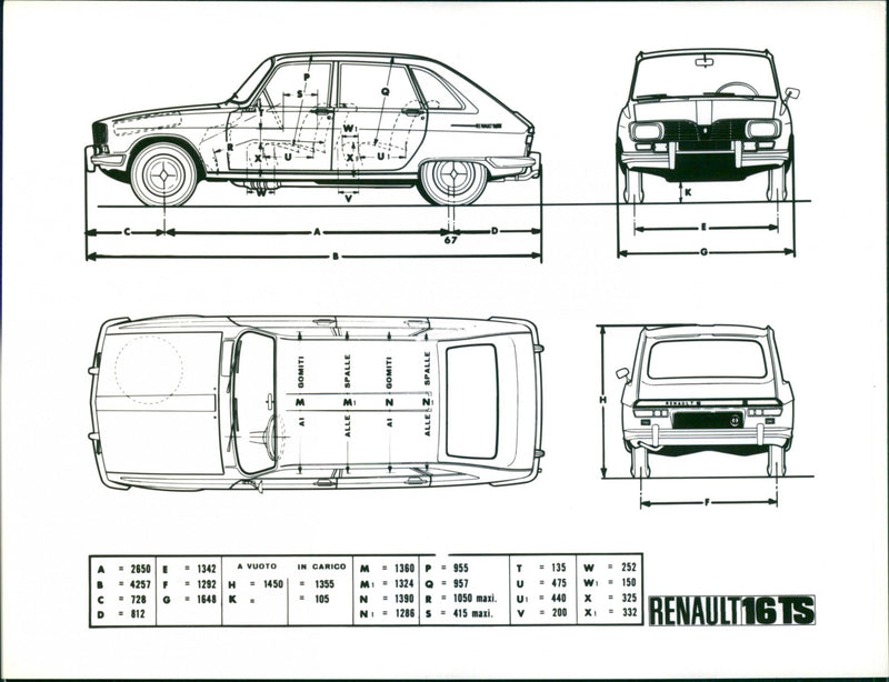 Renault 16 - Vintage Photograph