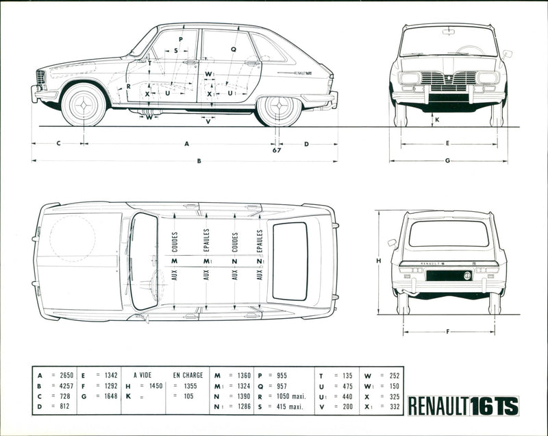 Renault 16 - Vintage Photograph