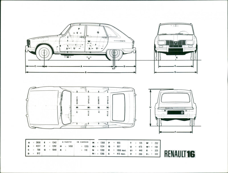 Renault 16 - Vintage Photograph