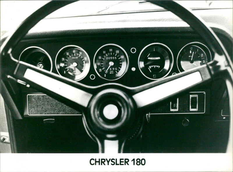 A Control Panel of Chrysler 180 - Vintage Photograph