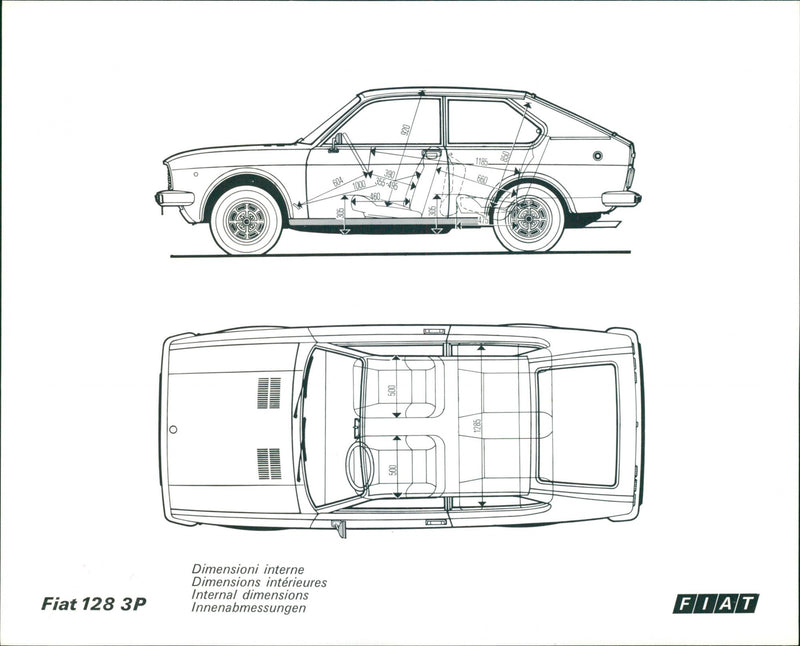Fiat 128 3P - Vintage Photograph