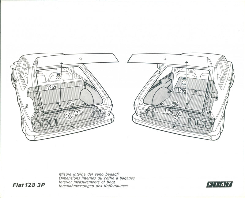 Fiat 128 3P - Vintage Photograph
