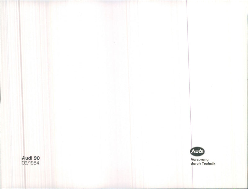 Audi 90 - Vintage Photograph