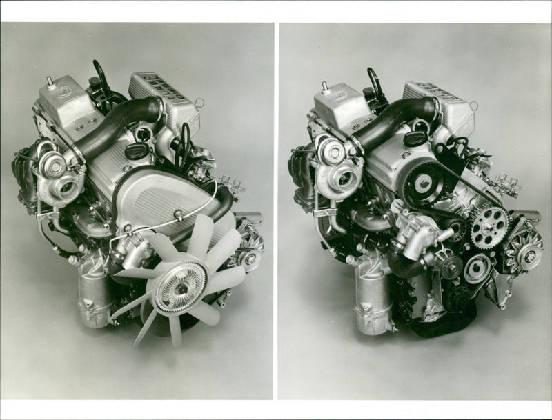 BMW Turbo Diesel Engine - Vintage Photograph