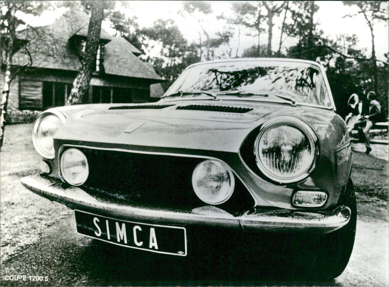 Front side of Simca 1200 - Vintage Photograph