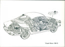 A cross-section view of Simca 1200 S - Vintage Photograph