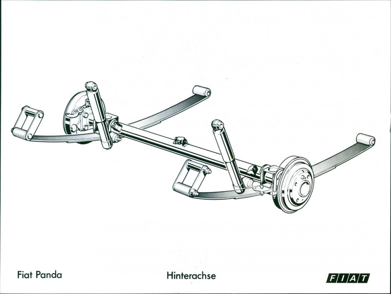 Fiat Panda Rear Axle - Vintage Photograph