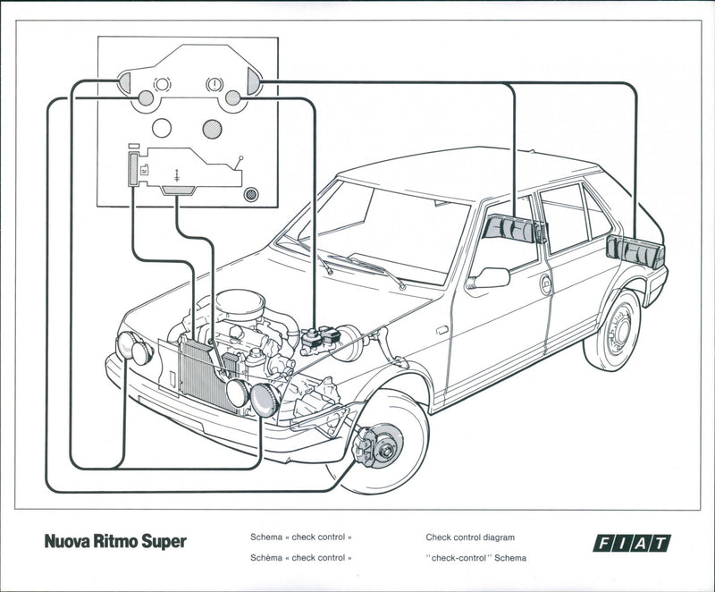 Fiat Nuova Ritmo Super - Vintage Photograph