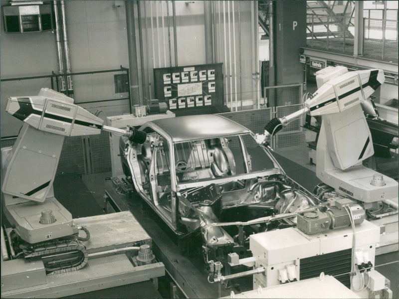 Mercedes Benz factory - Vintage Photograph