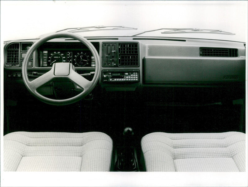 A view of control panel in a Nuova Ritmo 60 car. - Vintage Photograph