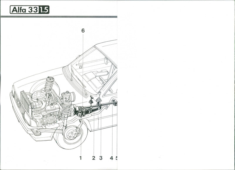 Alfa 33, 1.5 drawing - Vintage Photograph