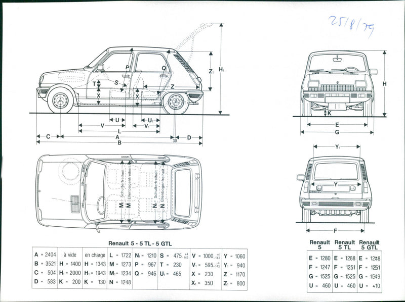 Renault 5 - Vintage Photograph