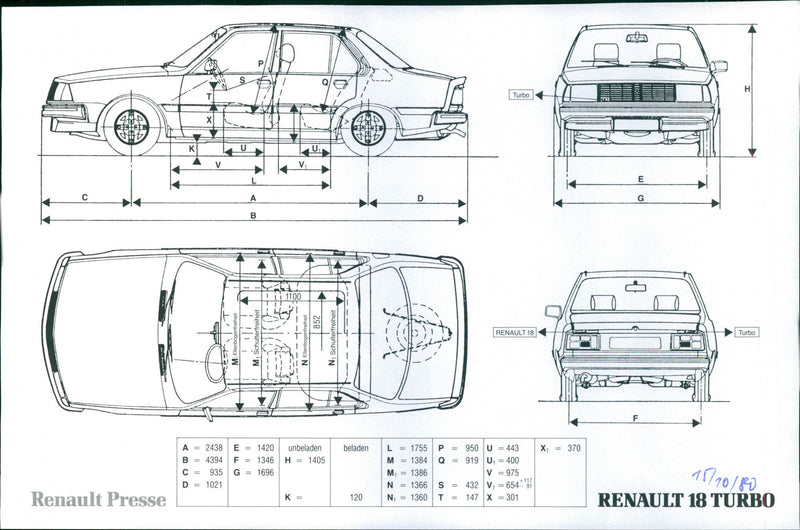 Renault 18 Turbo - Vintage Photograph