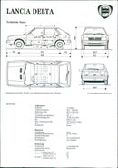 Lancia Delta's technical specifications - Vintage Photograph