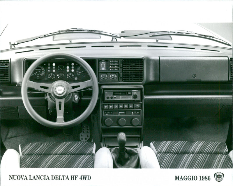 1986 Lancia Delta HF 4WD's dashboard - Vintage Photograph