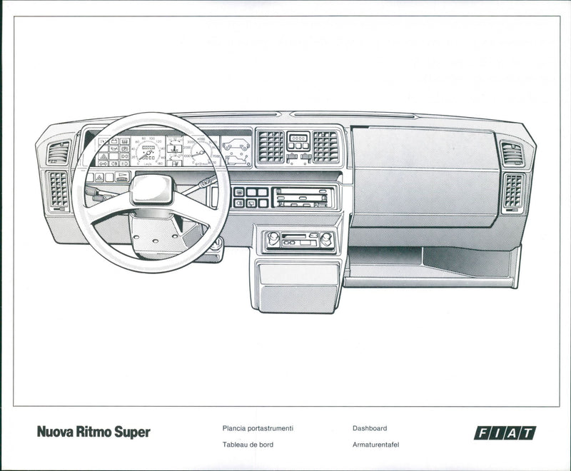 Fiat Nuova Ritmo Super - Vintage Photograph