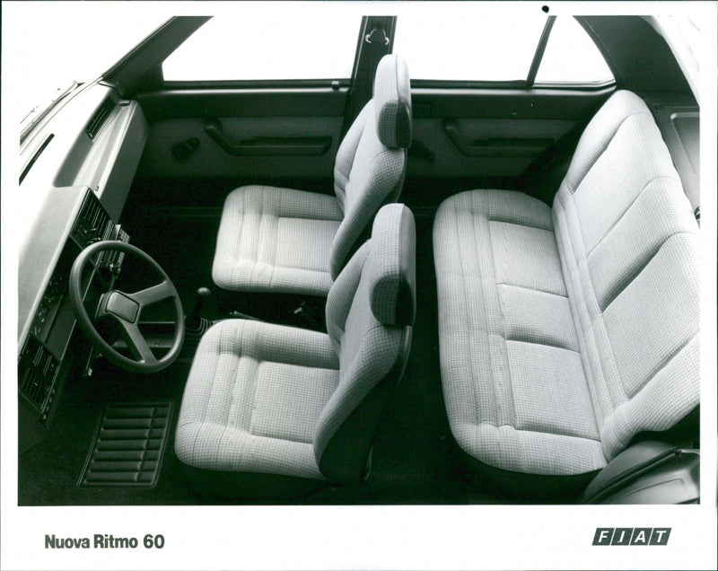 A view of salon in a Nuova Ritmo 60 car. - Vintage Photograph