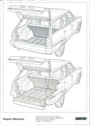 A view of rear side of the Regata Weekend car. - Vintage Photograph