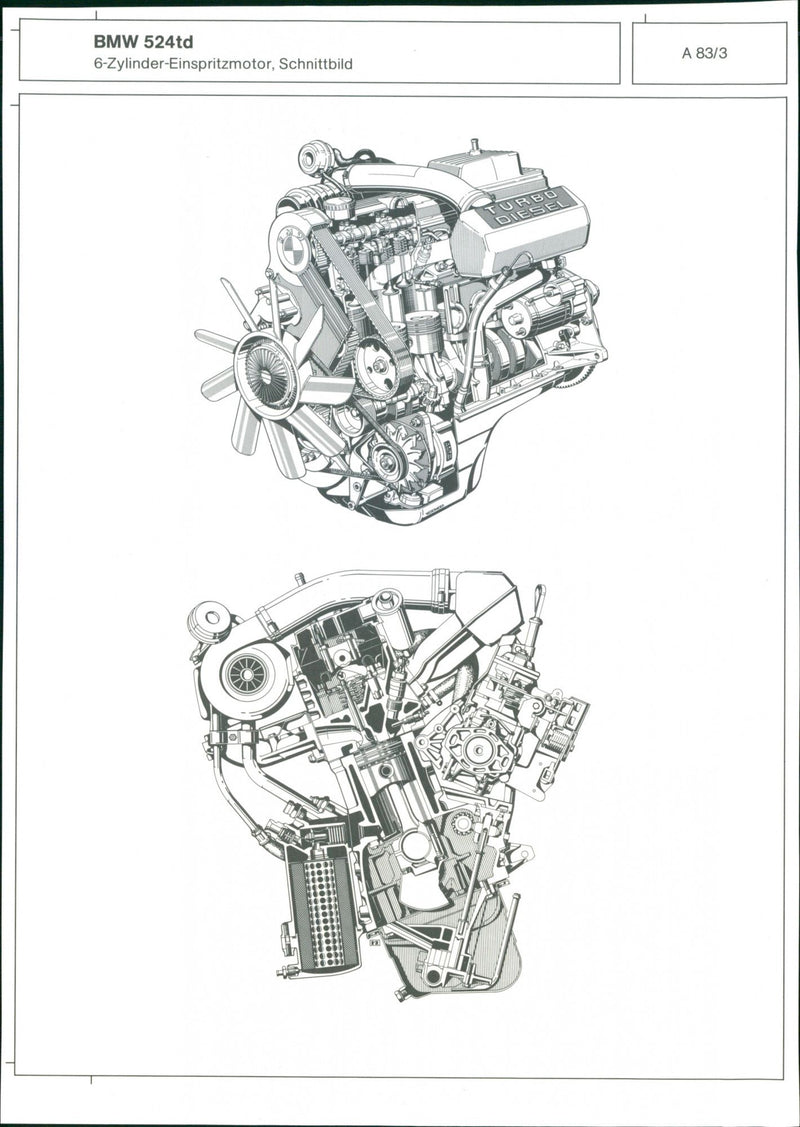 BMW 524td - Vintage Photograph