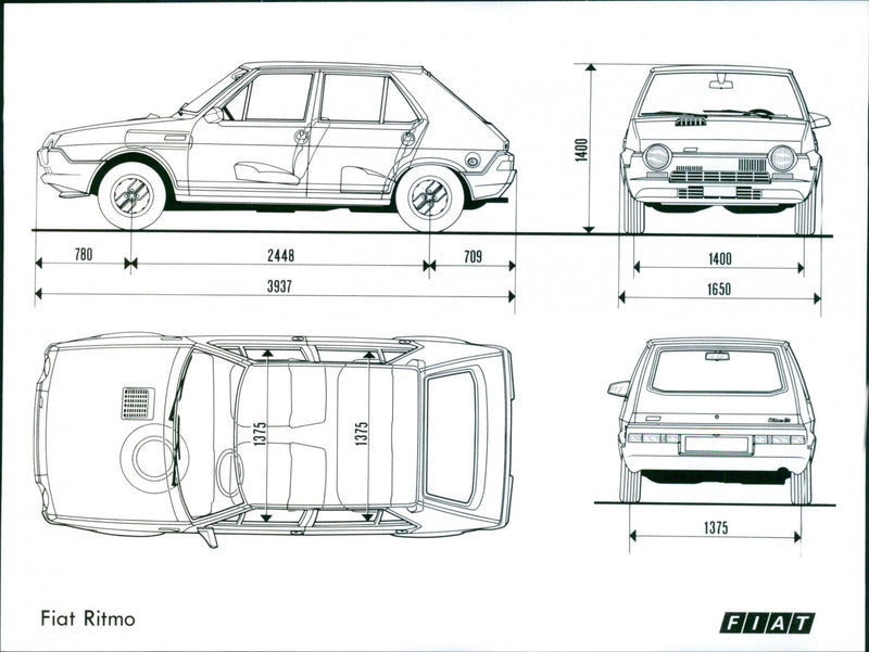 Fiat Ritmo - Vintage Photograph