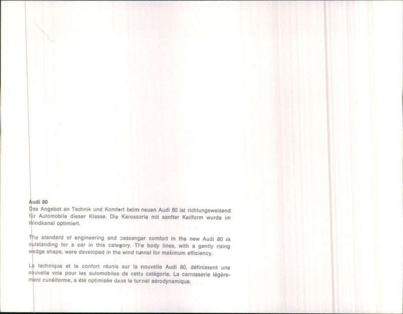 Audi 80 - Vintage Photograph