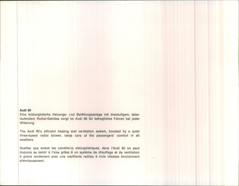 Audi 80 - Vintage Photograph