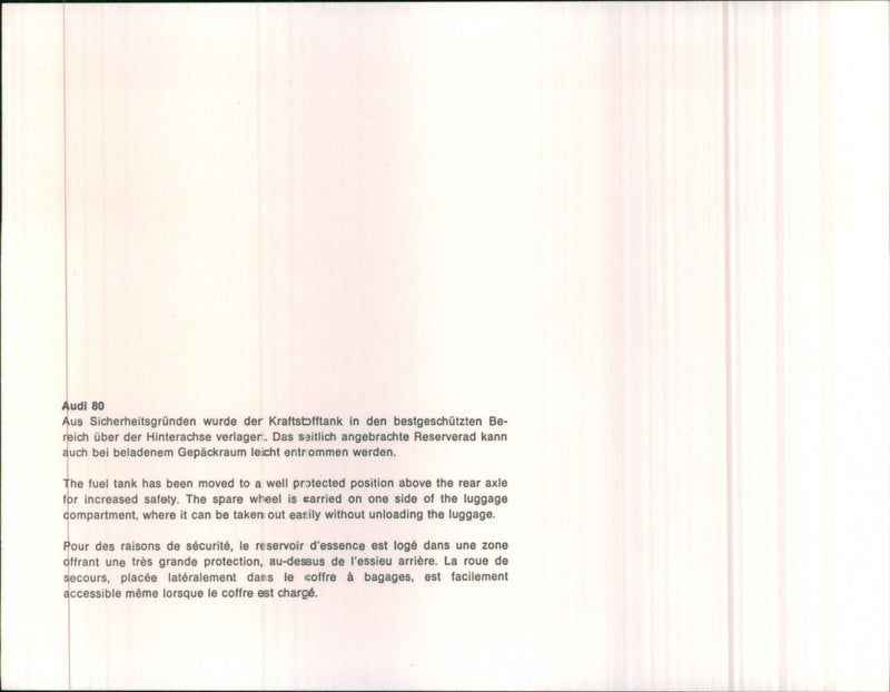 Audi 80 - Vintage Photograph